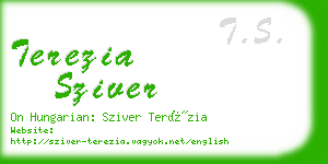 terezia sziver business card